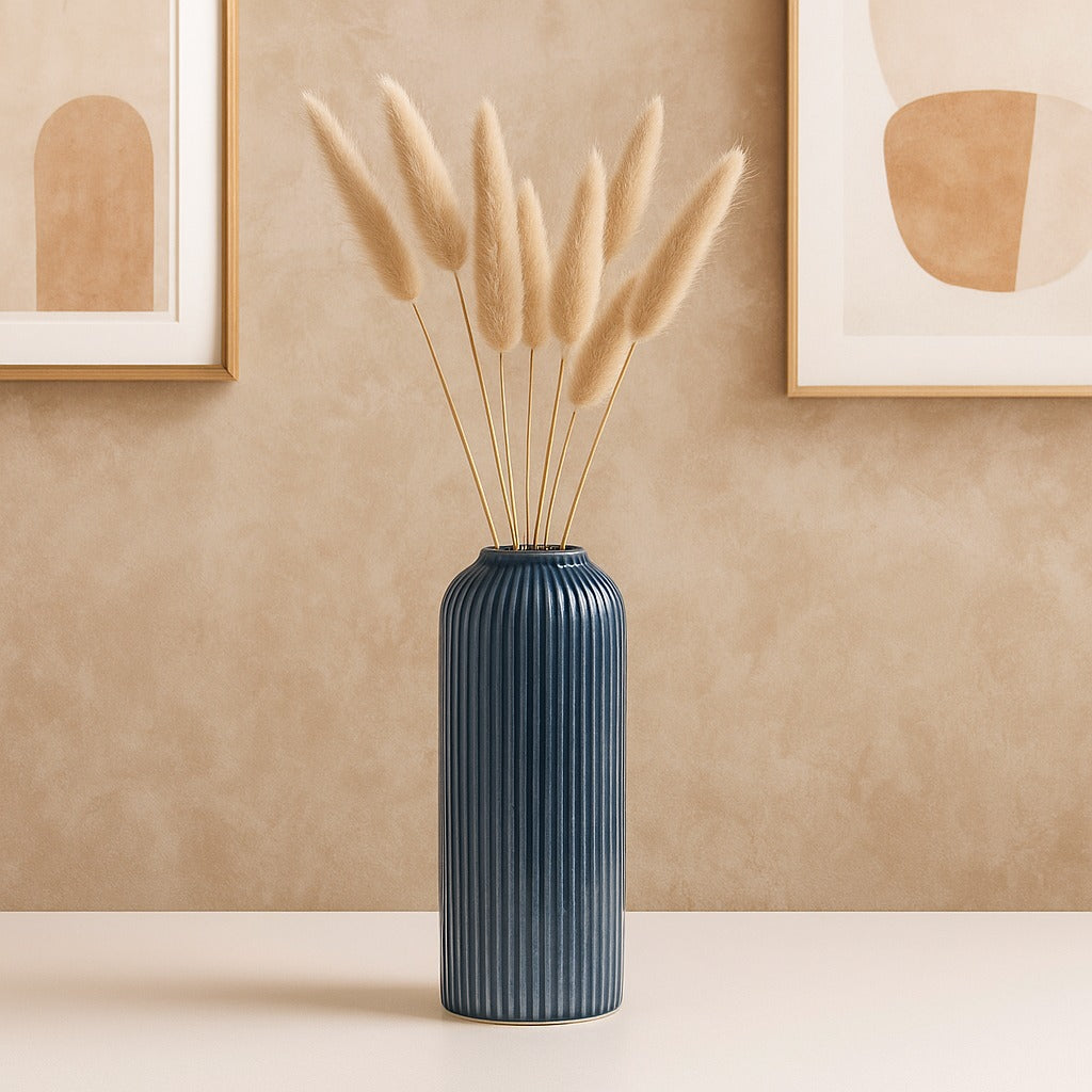 Indigo Crest Vase