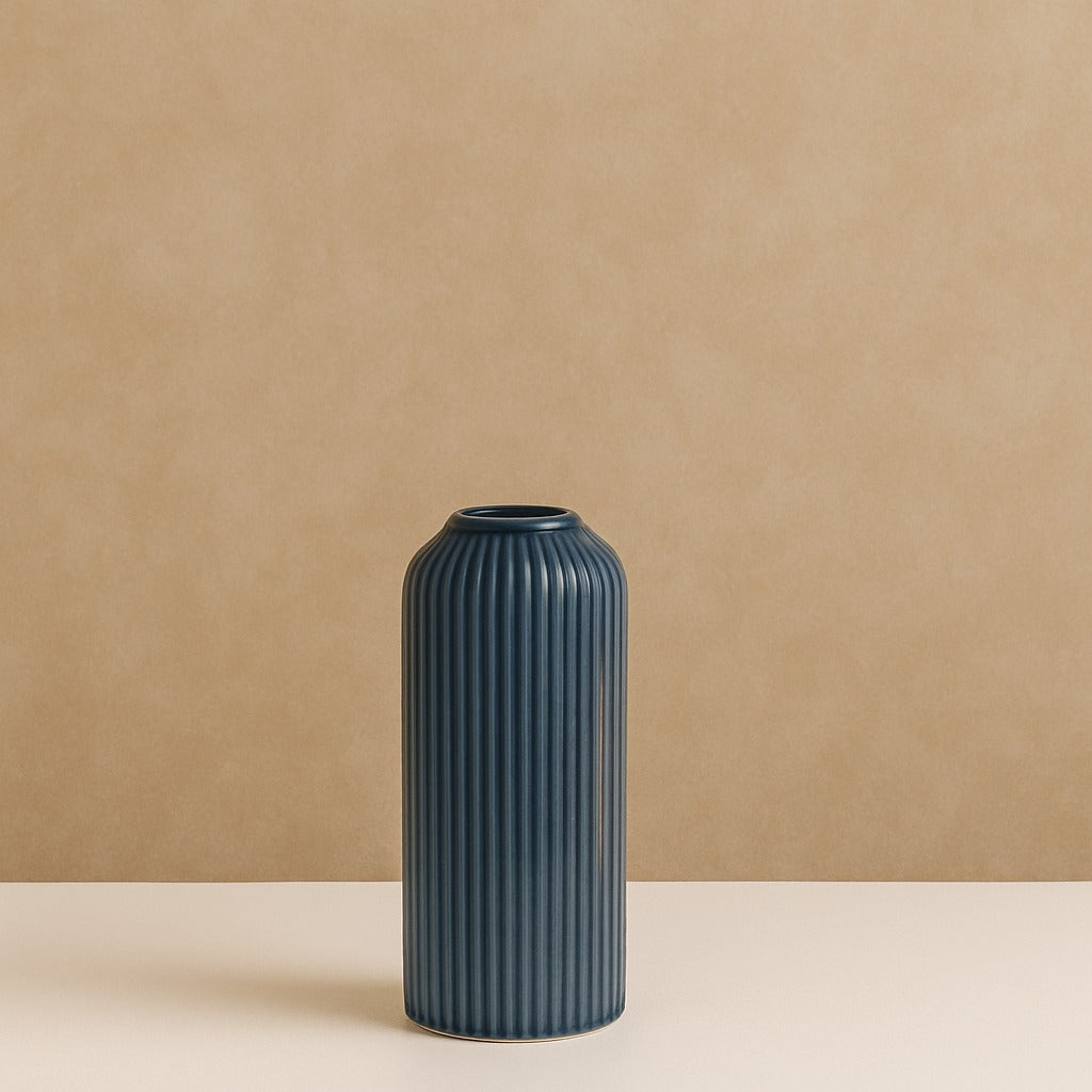 Indigo Crest Vase